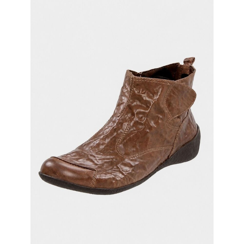 Walking Cradles Reba Booties Size 9.5 9.5M Brown Leather